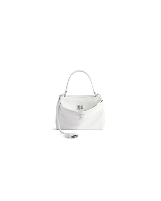 Balenciaga White Rodeo Mini Handbag