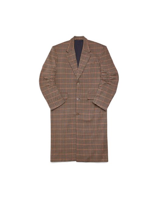 Balenciaga Tailored mantel aus strick in Brown für Herren