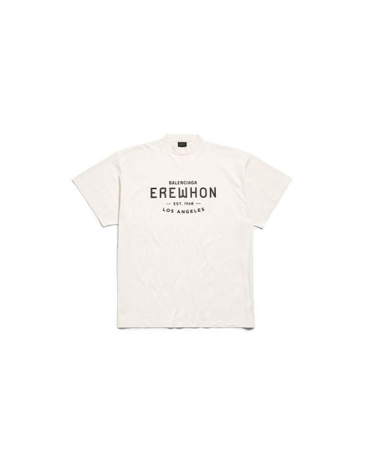 Balenciaga White Erewhon® Los Angeles T-shirt Oversized