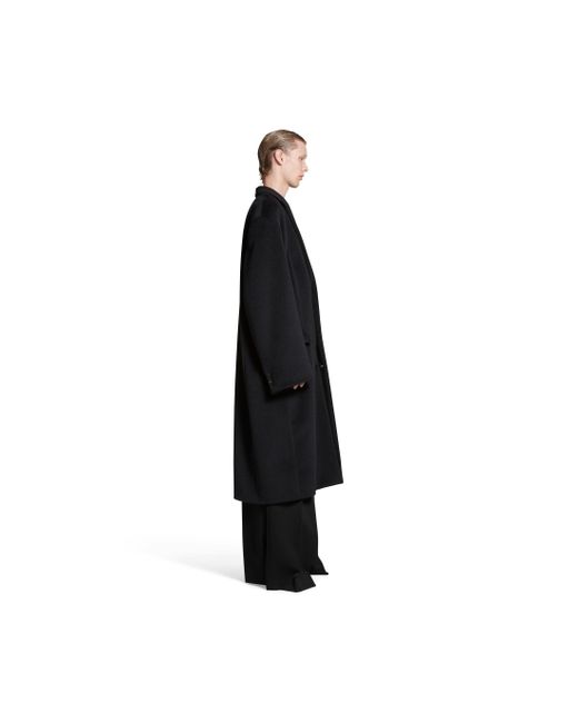 Balenciaga Black Skater Tailored Coat