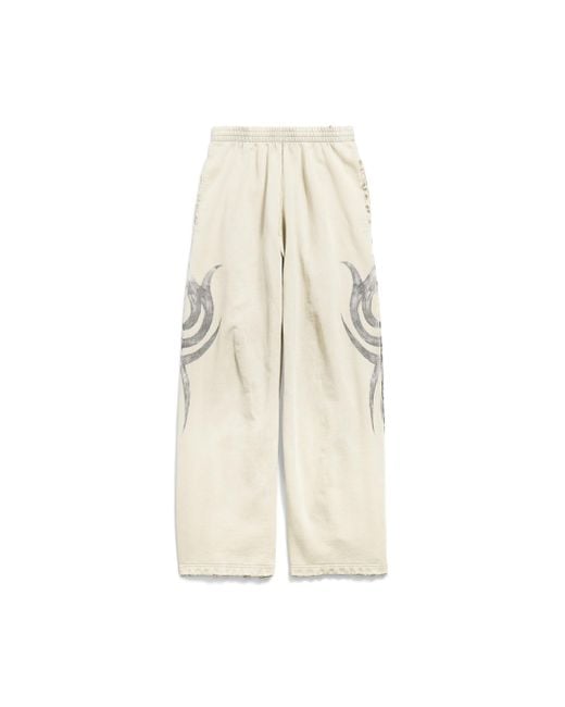 Balenciaga Y2K Baggy Sweatpants in Natural for Men | Lyst