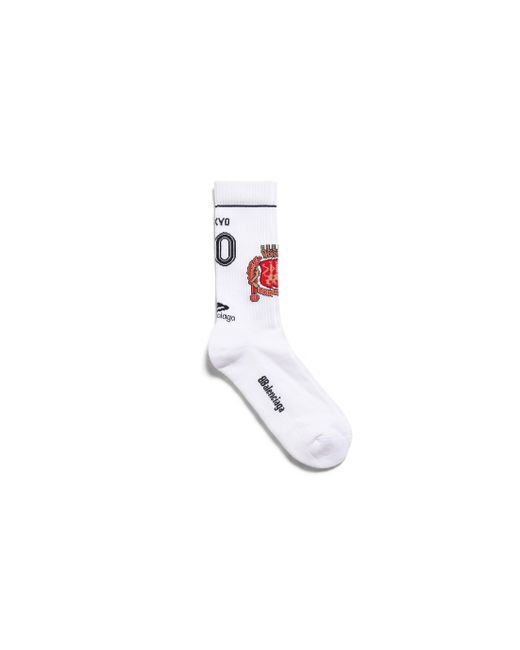 Balenciaga White Tokyo Soccer Socks for men