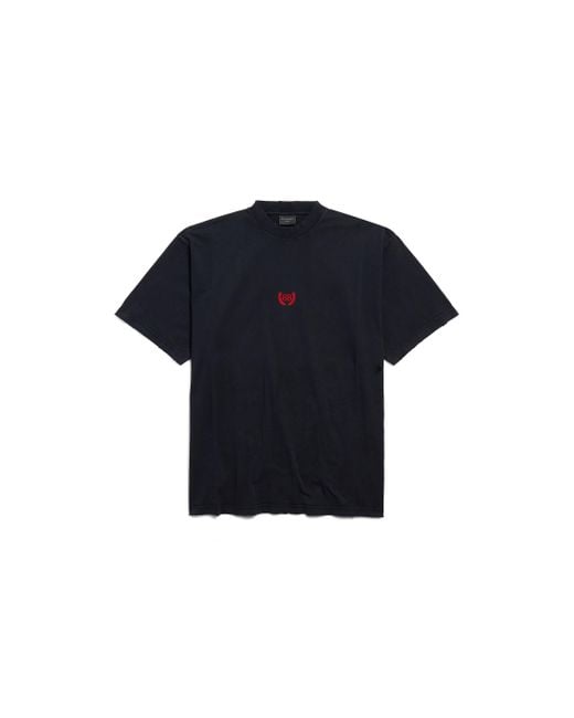 Balenciaga Laurel Classic T-Shirt Medium Fit in Black für Herren