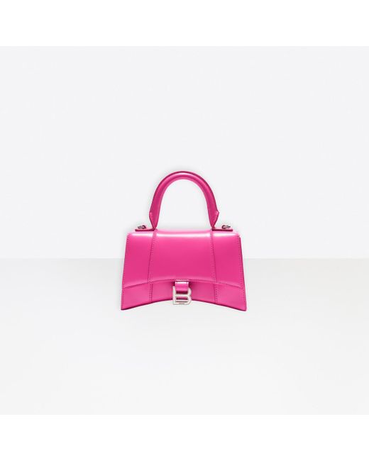 Balenciaga Pink Hourglass Small Top Handle Bag
