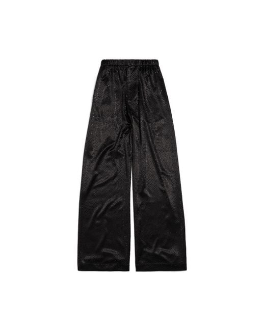 Pantaloni con strass pyjama di Balenciaga in Black
