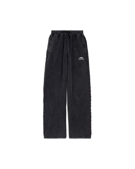 Balenciaga Black 3B Sports Icon Inside-Out Oversized Sweatpants for men