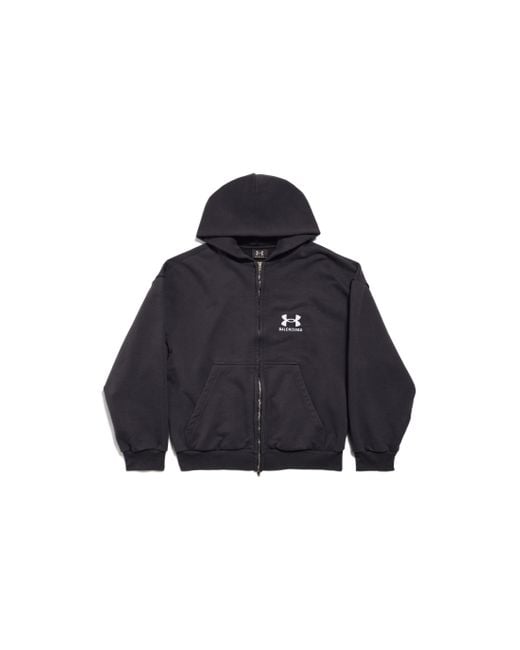 Balenciaga Blue Under Armour Zip-Up Hoodie Regular Fit