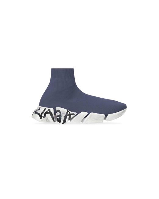 balenciaga speed knit blue