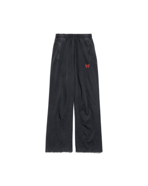 Pantalón De Chándal Baggy Laurel Classic Balenciaga de hombre de color Black