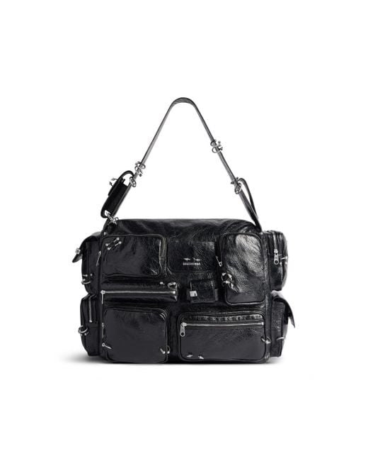 Balenciaga Superbusy Sling Bag Large in Black for Men | Lyst