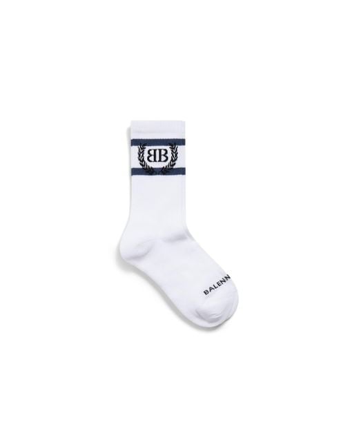 Balenciaga White Laurel Classic Socks