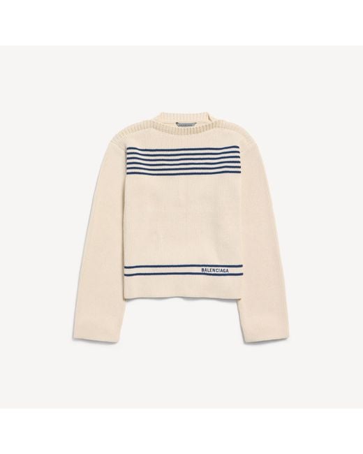 Balenciaga Natural Boatneck Sweater