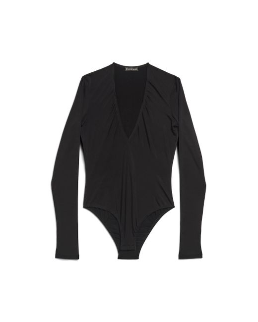 Balenciaga Black V-neck Bodytop