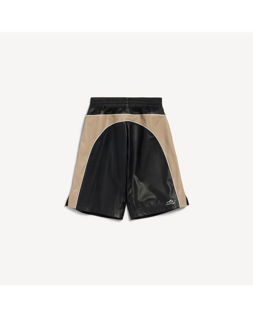 Balenciaga Black Techwear Bermuda Shorts