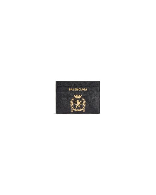 Balenciaga Black Passport Card Holder for men