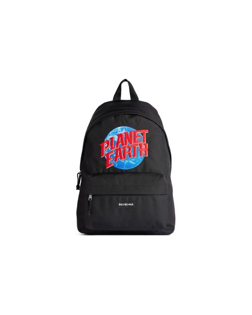 Balenciaga Black Explorer Backpack for men