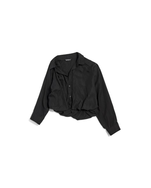 Camicia One Shoulder di Balenciaga in Black