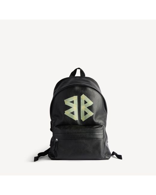 Balenciaga Black Explorer Backpack for men