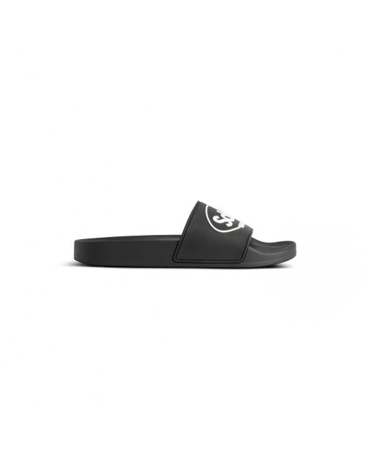 Balenciaga Black I Scholl Pool Slide Sandal for men