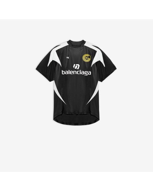 Camiseta Soccer Balenciaga de hombre de color Black