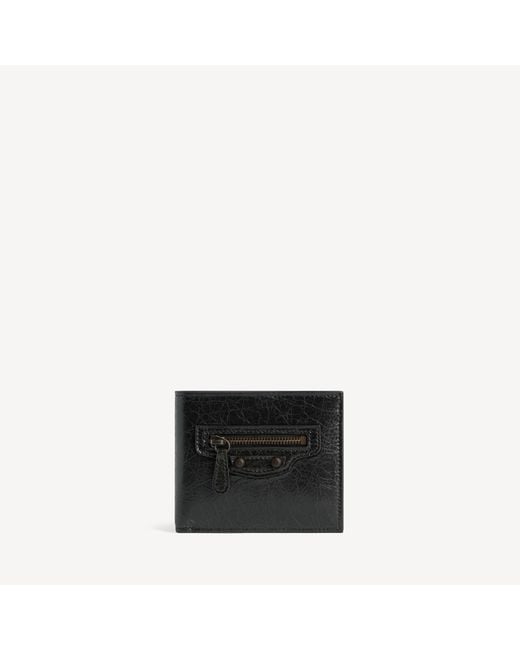 Balenciaga Black Le City Square Folded Wallet for men