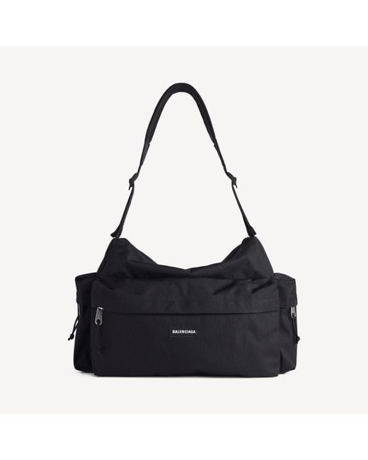 Balenciaga Black Explorer Multipocket Weekender Medium for men
