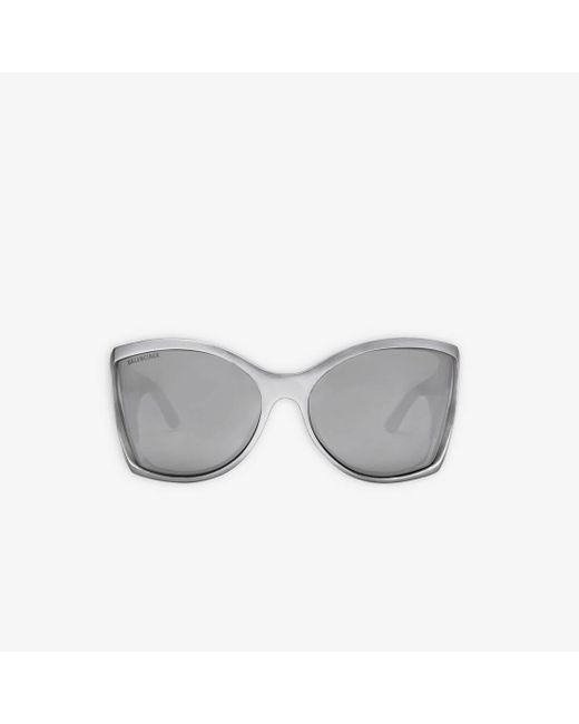 Balenciaga Metallic Void Butterfly Sunglasses