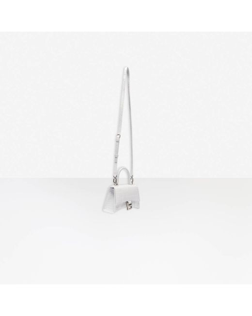 balenciaga hourglass bag xs white
