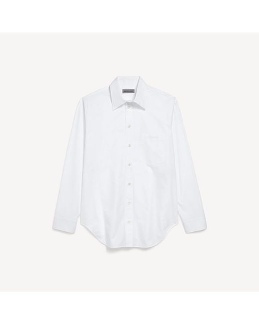 Balenciaga White Regular Fit Shirt for men