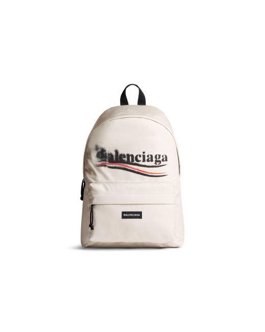 Balenciaga White Explorer Backpack for men