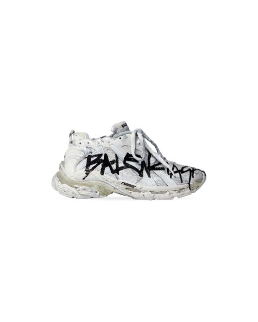 Balenciaga Metallic Runner Graffiti Sneaker