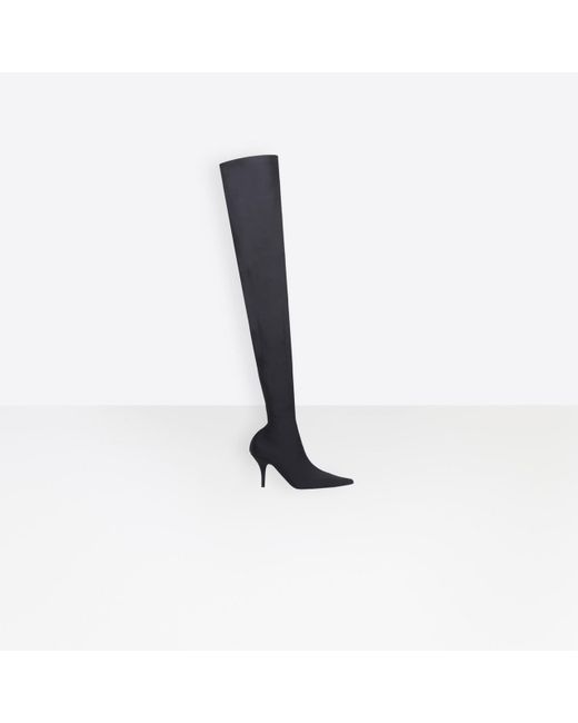 Balenciaga Black Knife Over-the-knee Boots