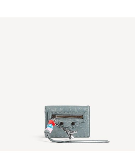 Balenciaga Gray Le City Mini Wallet