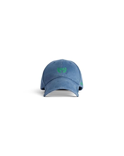 Balenciaga Blue Laurel Classic Cap for men