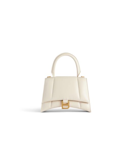 Balenciaga White Hourglass Small Handbag