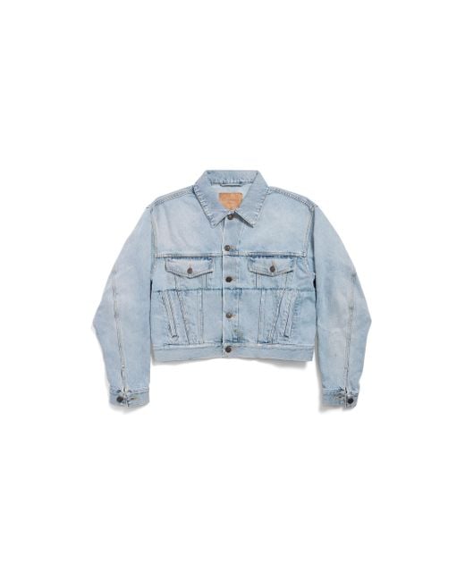 Balenciaga Blue Small-Fit Denim Jacket