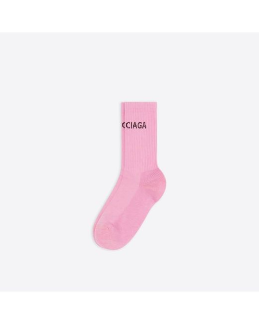 CalzeBalenciaga in Cotone di colore Rosa | Lyst