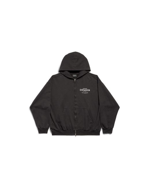 送料込+BALENCIAGA+Erewhon Los Angeles ジップアップ Hoodie Balenciaga x Erewhon Los Angeles Zip-Up Hoodie Medium Fit