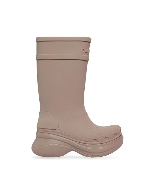 Balenciaga Brown X Crocs Platform Boots