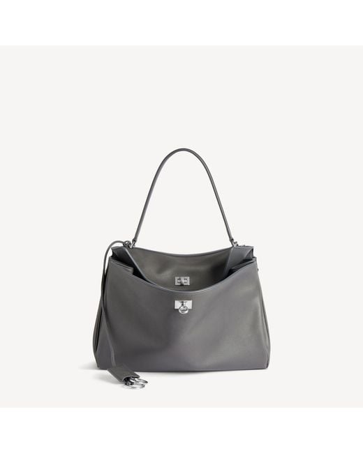 Balenciaga Gray Rodeo Handbag Medium