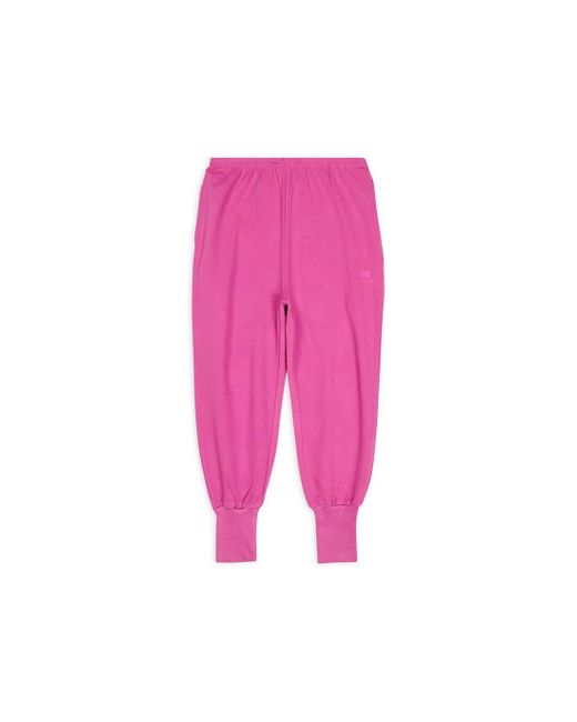 Balenciaga Cotton Sporty B Tuck-in Sweatpants in Pink | Lyst UK