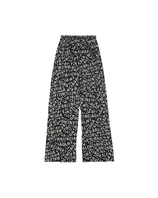 Balenciaga Logo strips pyjamahose in Gray für Herren
