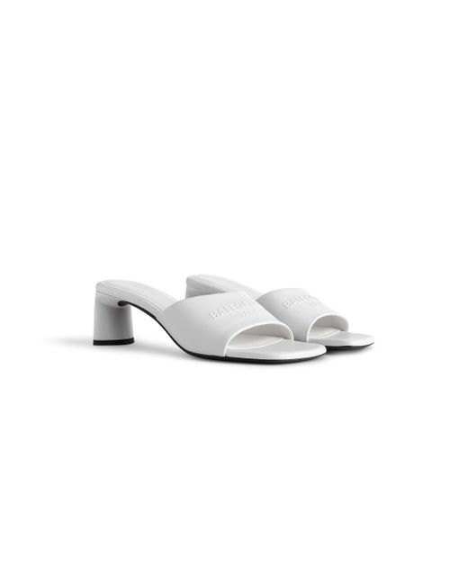 Balenciaga White Duty Free 60mm Sandal