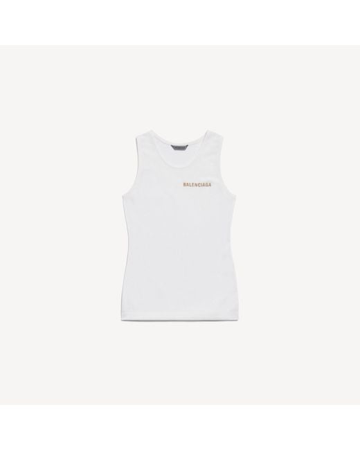 Balenciaga White Tank Top