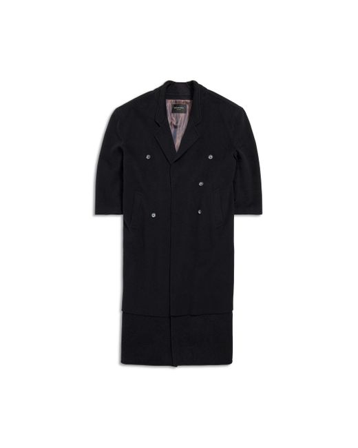Balenciaga Black Flatground Maxi Coat