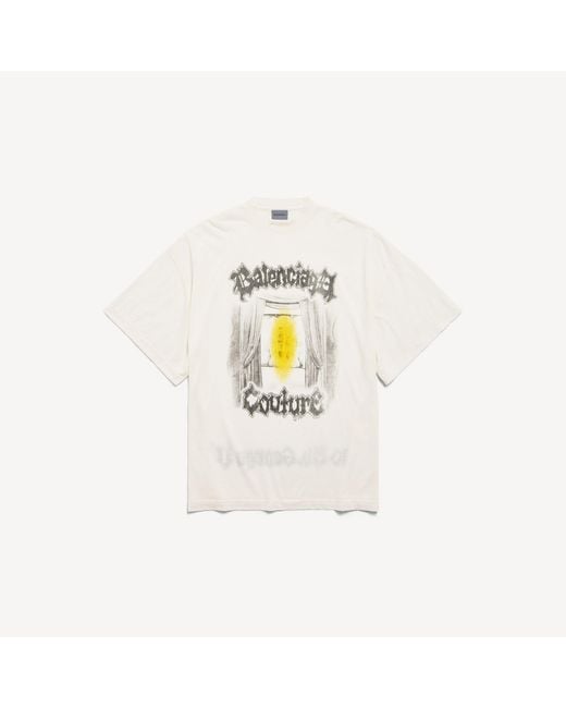 Balenciaga White Salon De Couture Shaped T-Shirt