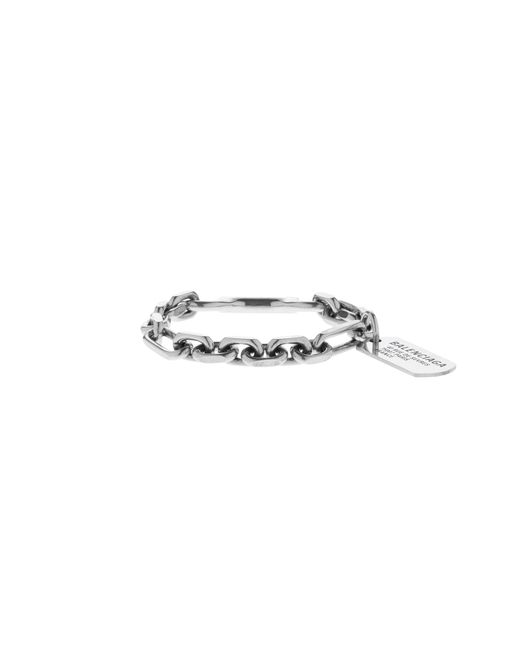 Balenciaga Metallic Tags Carabiner Bracelet