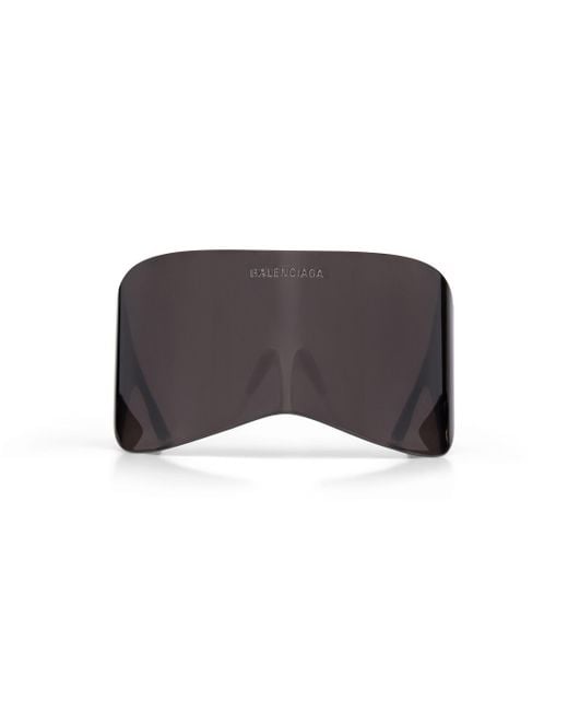 Balenciaga Brown Mask rectangle sonnenbrille