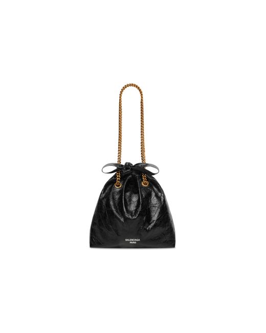 Balenciaga Black Crush Small Tote Bag