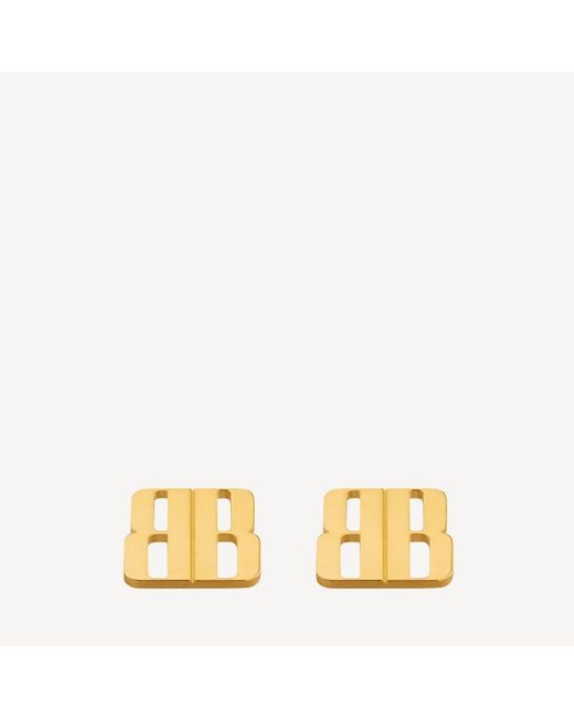 Balenciaga Metallic Nano Stud Earrings